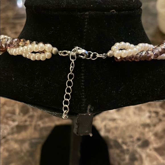 Twisted Pearl and Bead Necklace - Picture 2 of 4